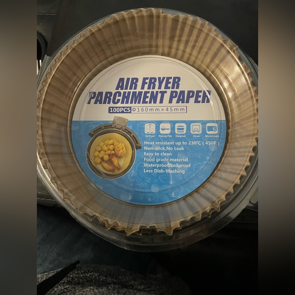 Air Fryer Paper Liners Disposable: 100PCS, Round for Airfryer or Oven, Insert